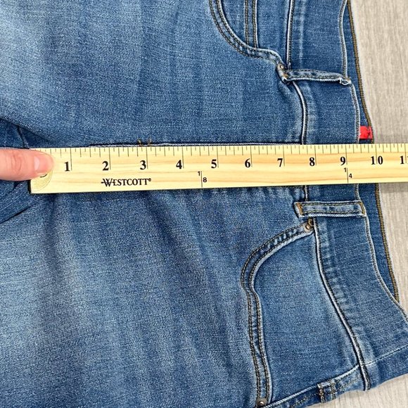 Spanx Ankle Straight Leg Jeans in Vintage Indigo Medium Wash Denim 20356Q - Picture 9 of 13